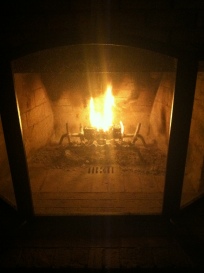 And of course, a fire in the evenings.